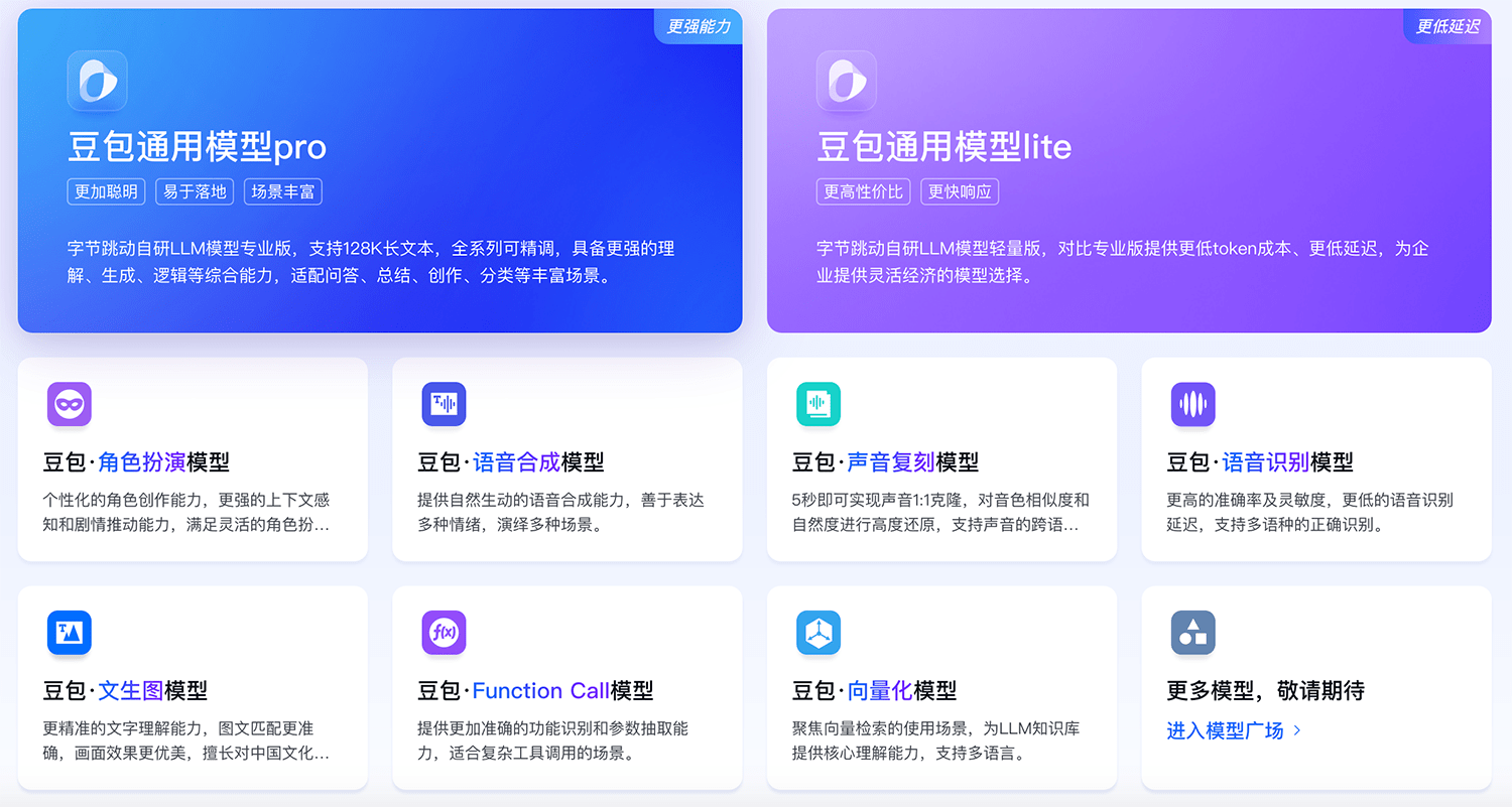 豆包大模型 豆包大模型